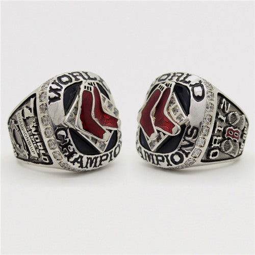 Boston Red Sox 2007 World Series MLB Championship Ring With Red Ruby