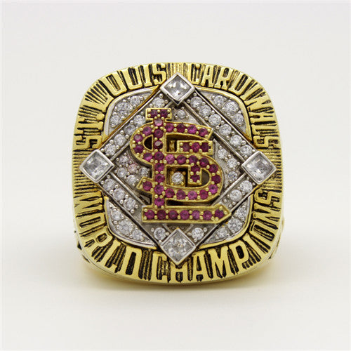 St. Louis Cardinals 2006 World Series MLB Championship Ring With Red Ruby