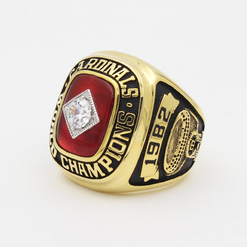 St. Louis Cardinals 1982 World Series MLB Championship Ring With Red Ruby