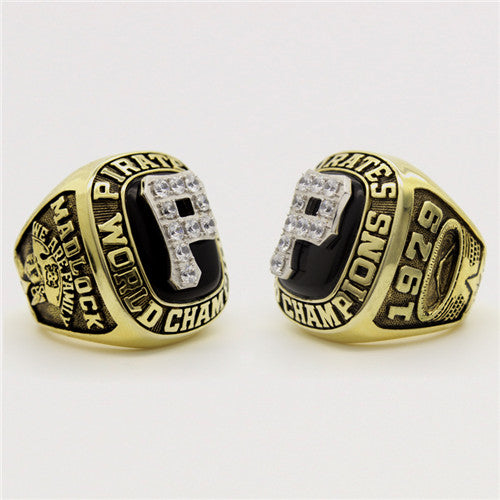 Pittsburgh Pirates 1979 World Series MLB Championship Ring With Black Obsidian