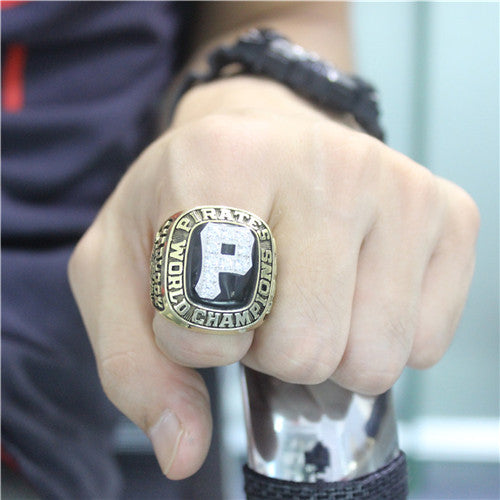 Pittsburgh Pirates 1979 World Series MLB Championship Ring With Black Obsidian