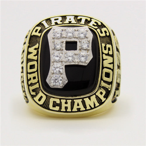 Pittsburgh Pirates 1979 World Series MLB Championship Ring With Black Obsidian