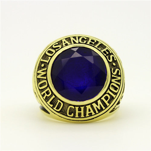 Los Angeles Dodgers 1963 World Series MLB Championship Ring With Blue Sapphire