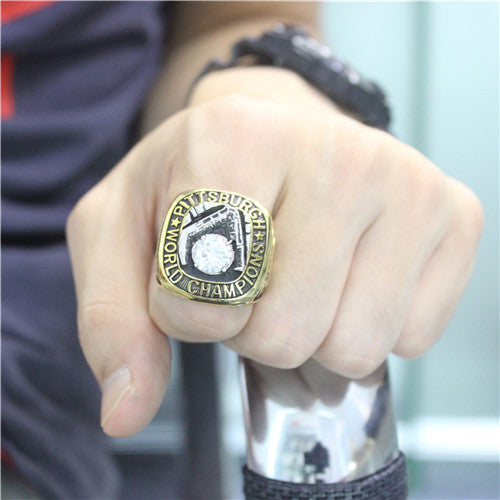 Pittsburgh Pirates 1960 World Series MLB Championship Ring With Clear Cubic Zirconia