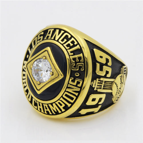 Los Angeles Dodgers 1959 World Series MLB Championship Ring With Clear Cubic Zirconia