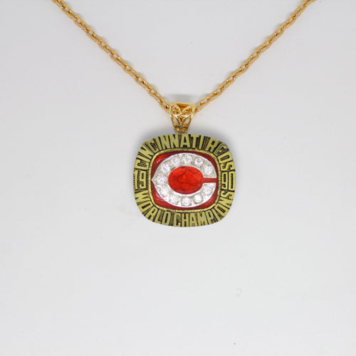 Cincinnati Reds 1990 World Series MLB Championship Pendant with Chain