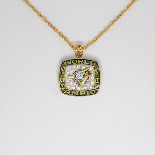 Toronto Blue Jays 1992 World Series MLB Championship Pendant with Chain