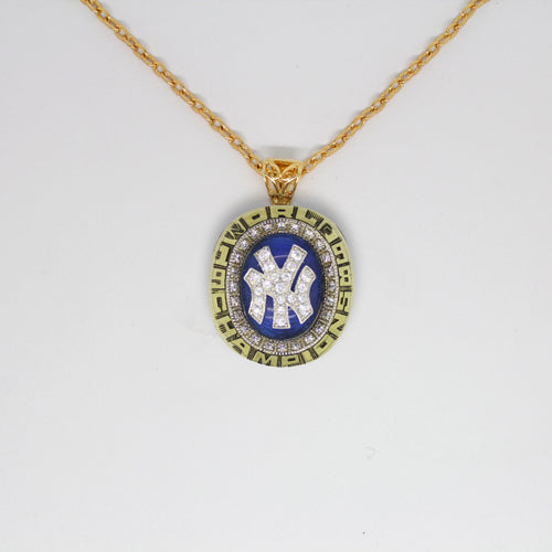 New York Yankees 1998 World Series MLB Championship Pendant with Chain