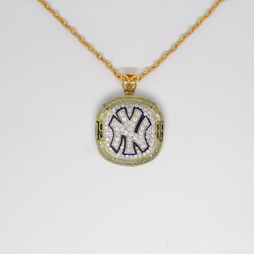 New York Yankees 1999 World Series MLB Championship Pendant with Chain