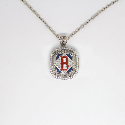 Boston Red Sox 2004 World Series MLB Championship Pendant with Chain