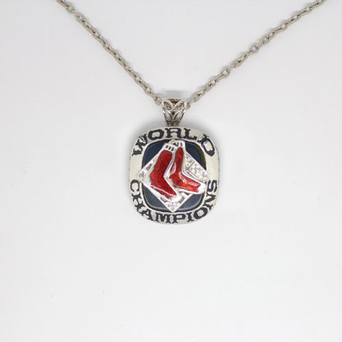 Boston Red Sox 2007 World Series MLB Championship Pendant with Chain