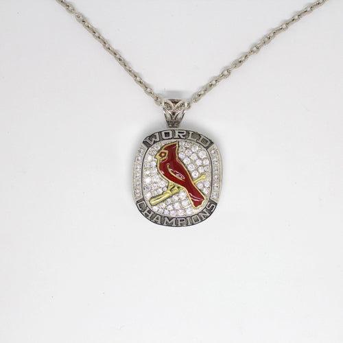 St. Louis Cardinals 2011 World Series MLB Championship Pendant with Chain