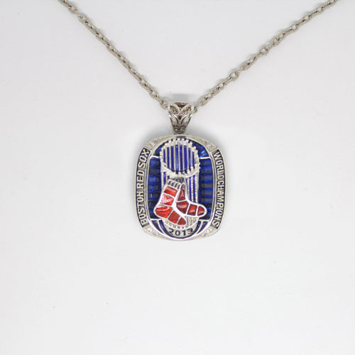 Boston Red Sox 2013 World Series MLB Championship Pendant with Chain