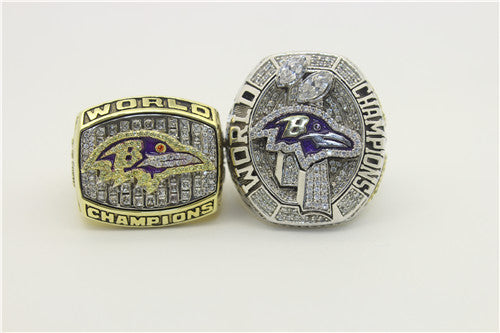 Baltimore Ravens 2000-2012 Super Sowl Championship Ring Collection