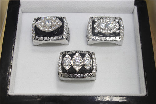 Oakland Raiders 1976-1980-1983 Super Sowl Championship Ring Collection