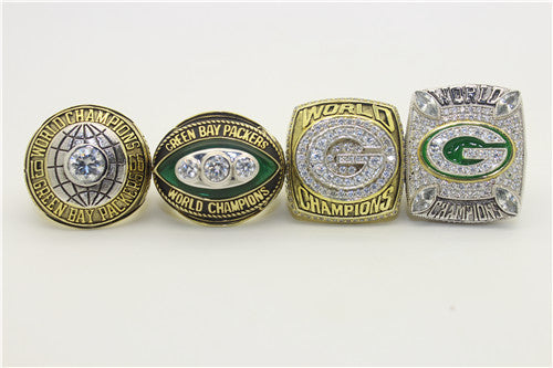 Green Bay Packers 1966-1967-1996-2010 Super Sowl Championship Ring Collection