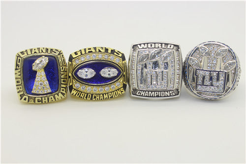 New York Giants 1986-1990-2007-2011 Super Sowl Championship Ring Collection