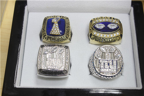 New York Giants 1986-1990-2007-2011 Super Sowl Championship Ring Collection