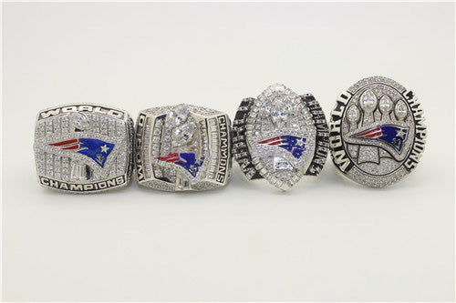 New England Patriots 2001-2003-2004-2014 Super Sowl Championship Ring Collection