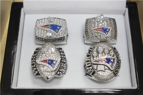 New England Patriots 2001-2003-2004-2014 Super Sowl Championship Ring Collection