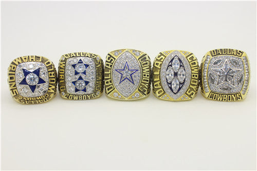 Dallas Cowboys 1971-1977-1992-1993-1995 Super Sowl Championship Ring Collection