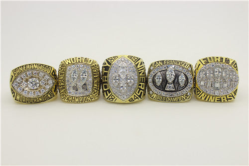 San Francisco 49ers 1981-1984-1988-1989-1994 Super Sowl Championship Ring Collection