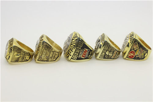 San Francisco 49ers 1981-1984-1988-1989-1994 Super Sowl Championship Ring Collection