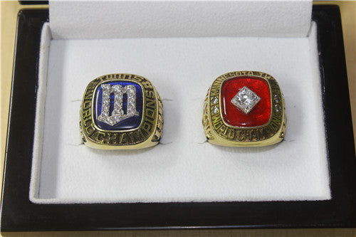 Minnesota Twins 1987-1991 World Series MLB Championship Ring Collection