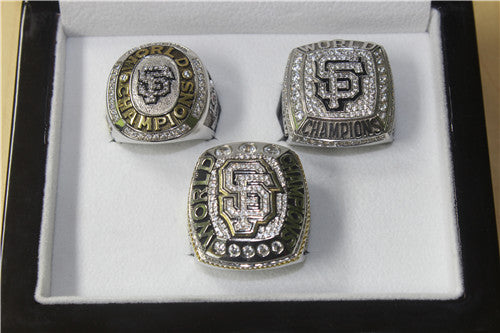 an Francisco Giants 2010-2012-2014 World Series MLB Championship Ring Collection