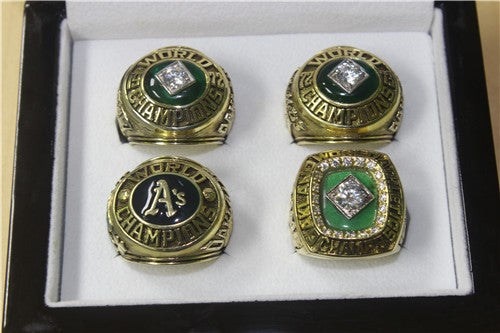 Oakland Athletics 1972-1973-1974-1989 World Series MLB Championship Ring Collection