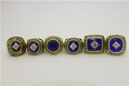 Los Angeles Dodgers 1955-1959-1963-1965-1981-1988 World Series MLB Championship Ring Collection