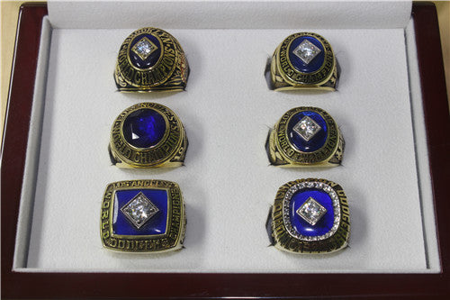 Los Angeles Dodgers 1955-1959-1963-1965-1981-1988 World Series MLB Championship Ring Collection