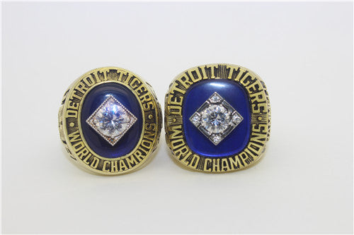 Detroit Tigers 1968-1984 World Series MLB Championship Ring Collection