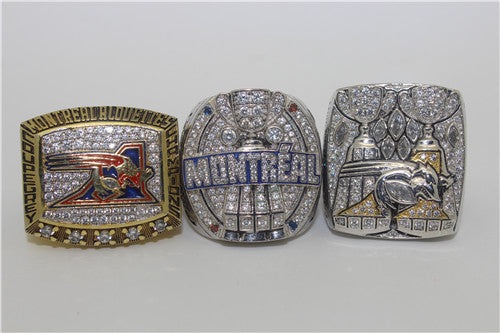 Montreal Alouettes 2002-2009-2010 Grey Cup Championship Ring Collection