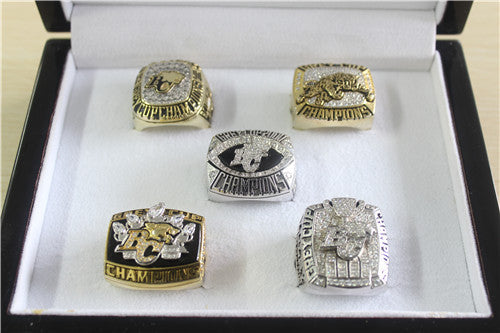 BC Lions 1994-1999-2000-2006-2011 Grey Cup Championship Ring Collection