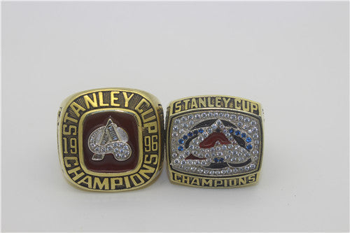 Colorado Avalanche 1996-2001 Stanley Cup Finals NHL Championship Ring Collection