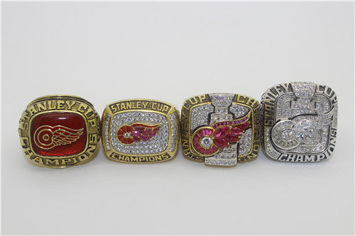 Detroit Red Wings 1997-1998-2002-2008 Stanley Cup Finals NHL Championship Ring Collection