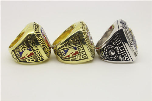 Detroit Pistons 1989-1990-2004 NBA Finals National Basketball World Championship Ring Collection