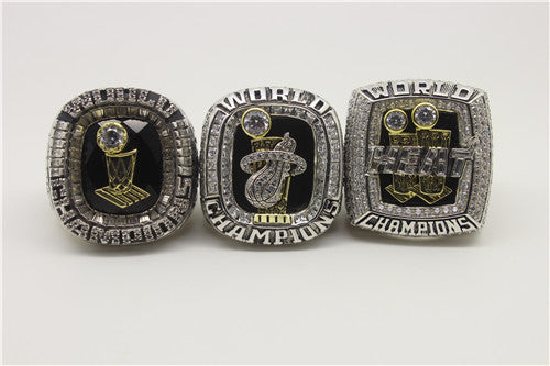 Miami Heat 2006-2012-2013 NBA Finals National Basketball World Championship Ring Collection