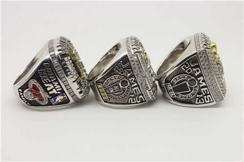 Miami Heat 2006-2012-2013 NBA Finals National Basketball World Championship Ring Collection