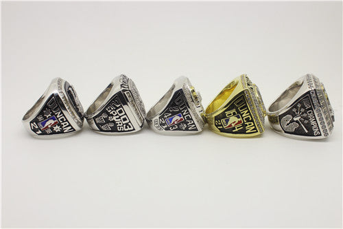 San Antonio Spurs 1999-2003-2005-2007-2014 NBA Finals National Basketball World Championship Ring Collection