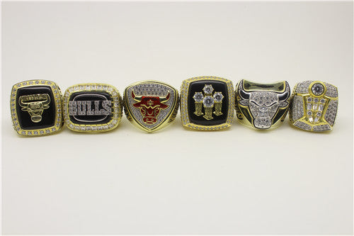 Chicago Bulls 1991-1992-1993-1996-1997-1998 NBA Finals National Basketball World Championship Ring Collection