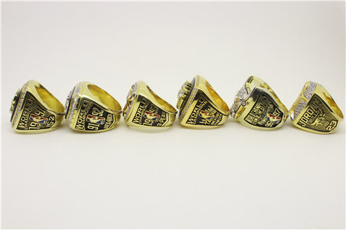 Chicago Bulls 1991-1992-1993-1996-1997-1998 NBA Finals National Basketball World Championship Ring Collection