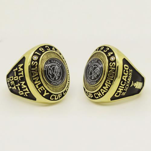 1934 Chicago Blackhawks NHL Stanley Cup Championship Ring