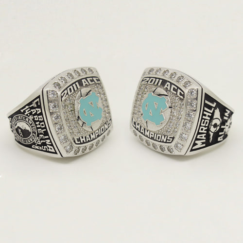 Custom North Carolina Tar Heels 2011 ACC Elite 8 Basketball Championship Ring