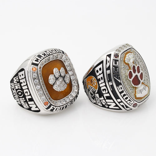 Clemson Tigers 2015 Orange Bowl & ACC Championship Ring Ring Collection