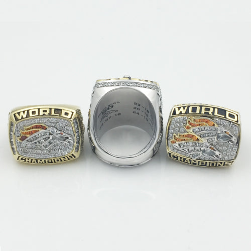 Denver Broncos 1997-1998-2015 Super Sowl Championship Ring Collection