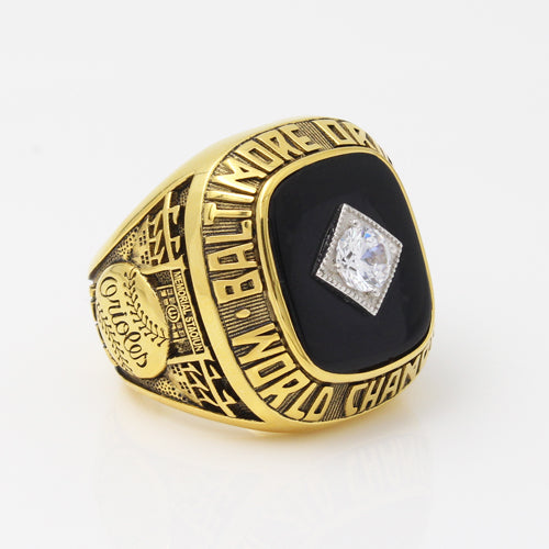 Baltimore Orioles 1966 World Series MLB Championship Ring With Black Obsidian