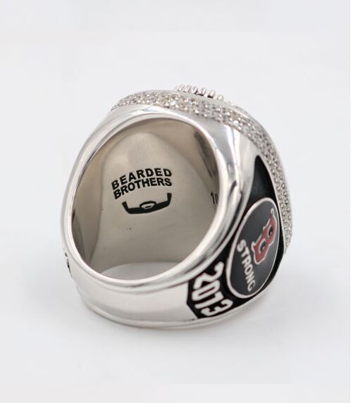 Boston Red Sox 2013 World Series MLB Championship Ring With Synthetic Sapphire & Red Ruby