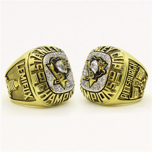 Pittsburgh Penguins 1991 Stanley Cup Final NHL Championship Ring